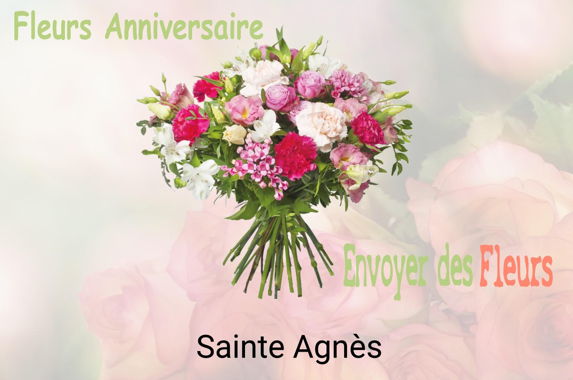 Bouquet de fleurs d’anniversaire livré à Sainte-Agnès