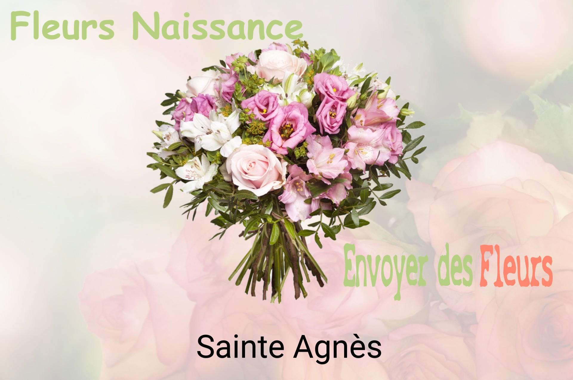 Bouquet de fleurs de naissance livré à Sainte-Agnès